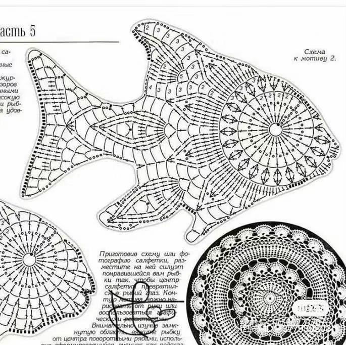 Ocean Animal Baby Crochet Tank Top with Full Chart and Fish Pattern Instructions