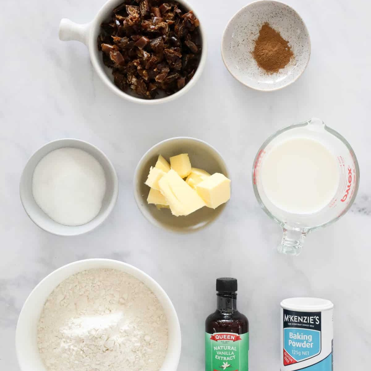 Old-School Bakery Style Date Scones Recipe with Cinnamon, Butter and Vanilla