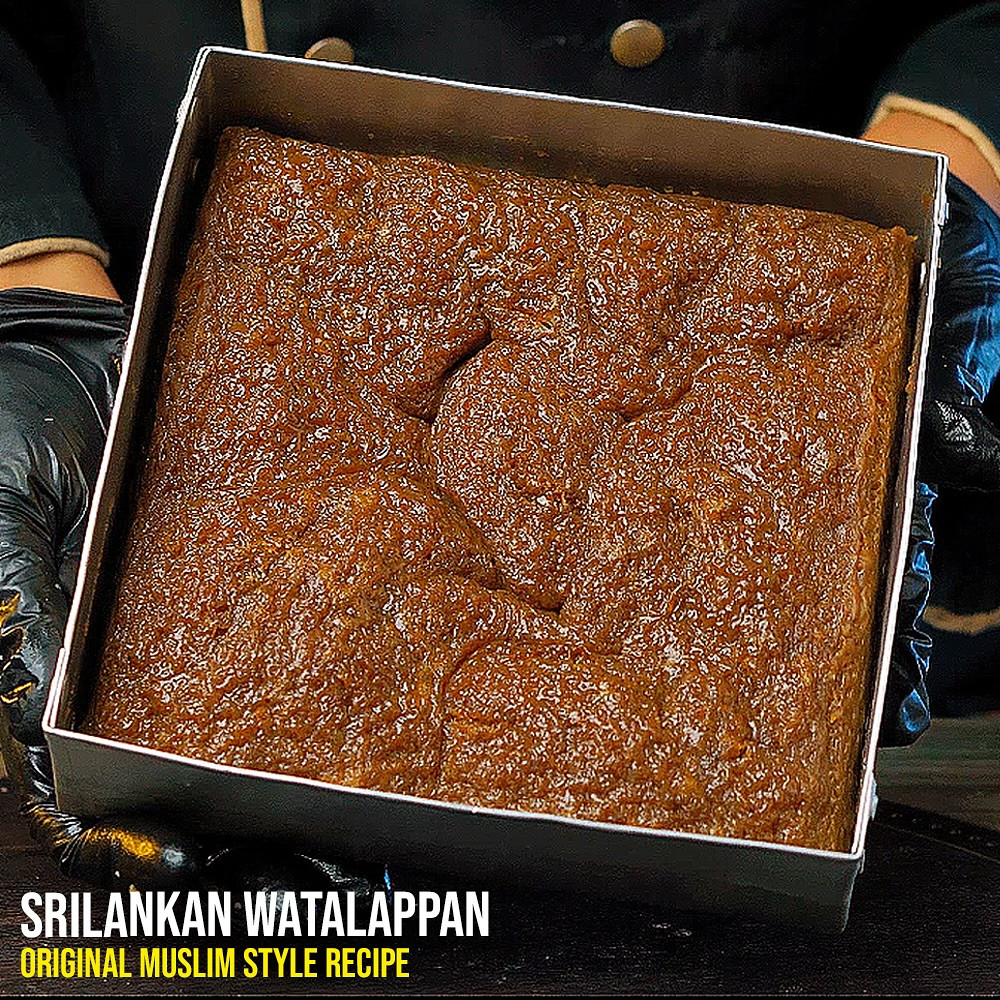 Original Srilankan Muslim Style Watalappan Recipe - Rich, Creamy Traditional Dessert with Jaggery and Coconut Milk