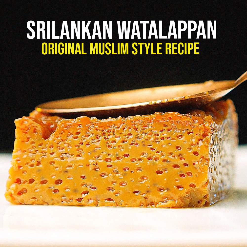 Original Srilankan Muslim Style Watalappan Recipe - Rich, Creamy Traditional Dessert with Jaggery and Coconut Milk