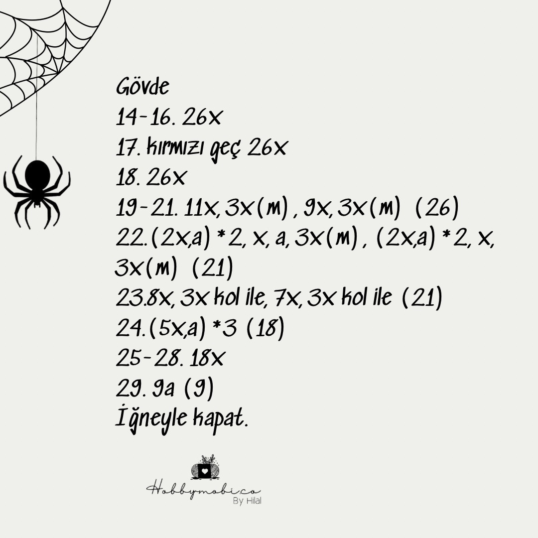 Örümcek Adam Ücretsiz Amigurumi Tarifi - Spiderman Crochet Pattern