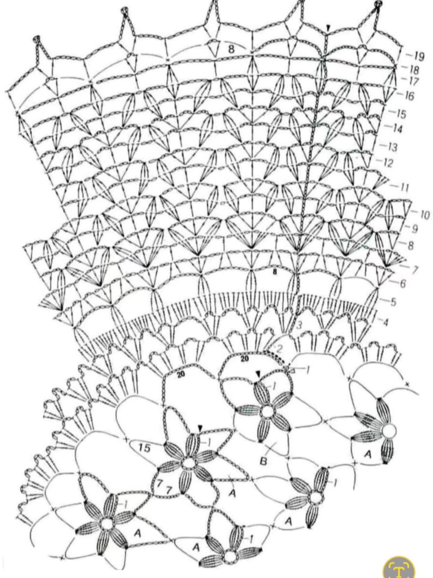 Oval Lace Crochet Table Runner Pattern with Floral Design