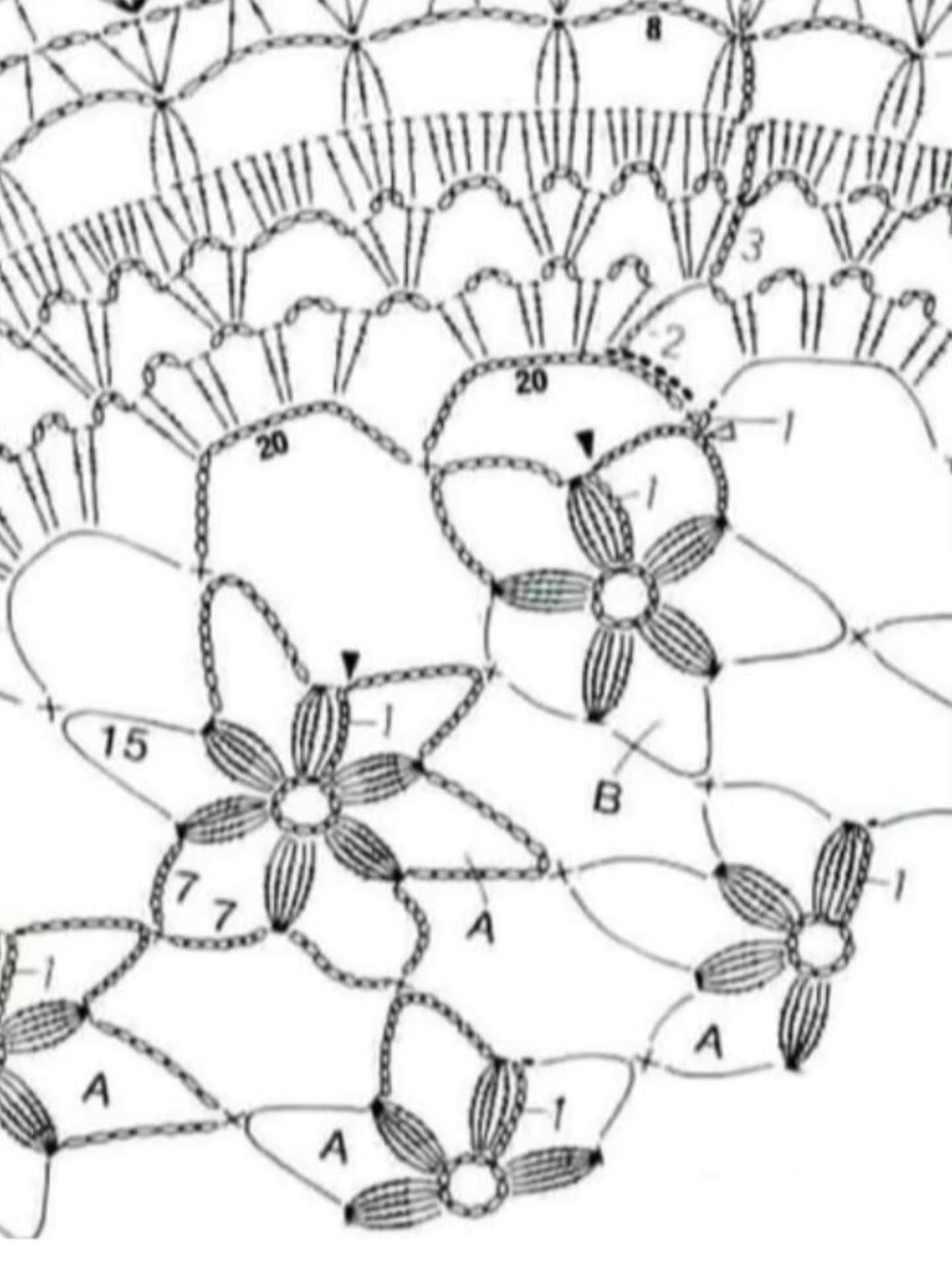 Oval Lace Crochet Table Runner Pattern with Floral Design