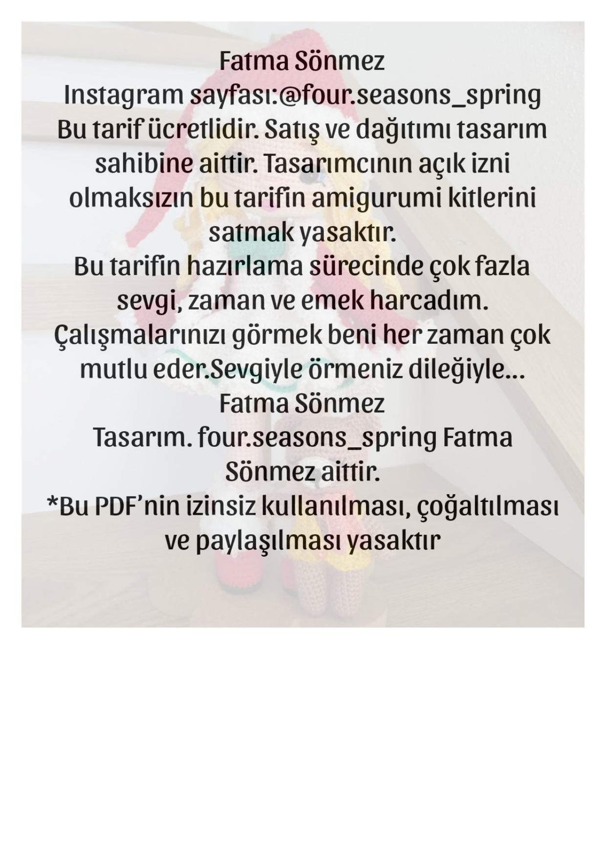 Özge bebek amigurumi tarifi - Noel kıyafetli kız bebek ve gấu bông