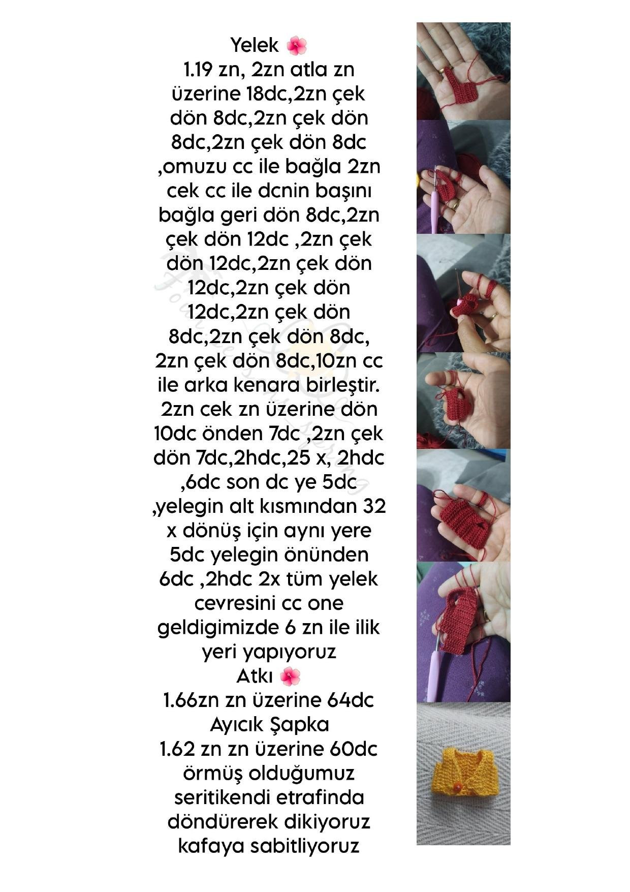 Özge bebek amigurumi tarifi - Noel kıyafetli kız bebek ve gấu bông