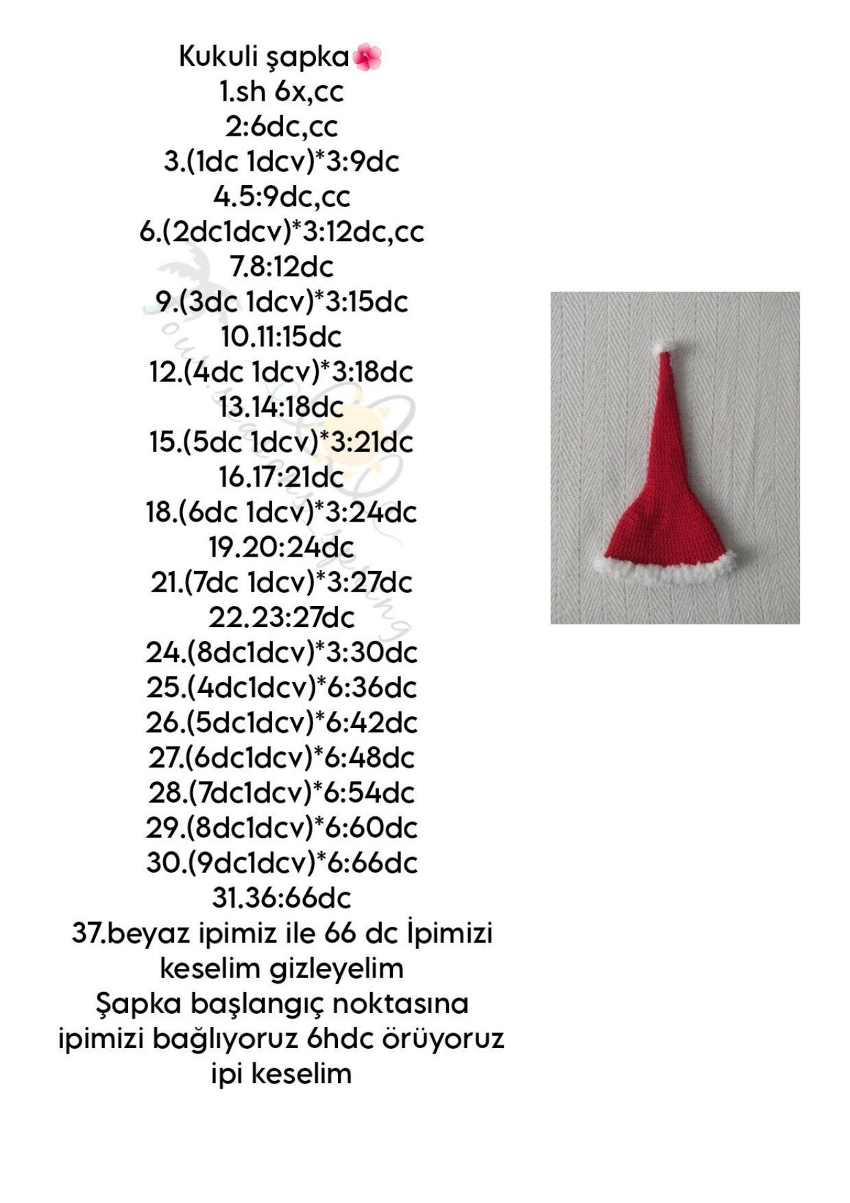 Özge bebek amigurumi tarifi - Noel kıyafetli kız bebek ve gấu bông