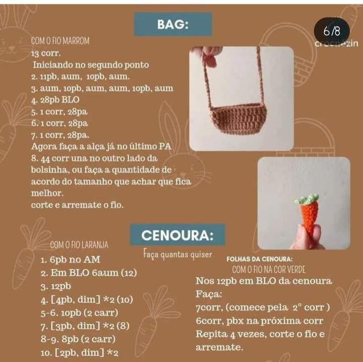 Padrão Gratuito Coelhinho Nico Amigurumi