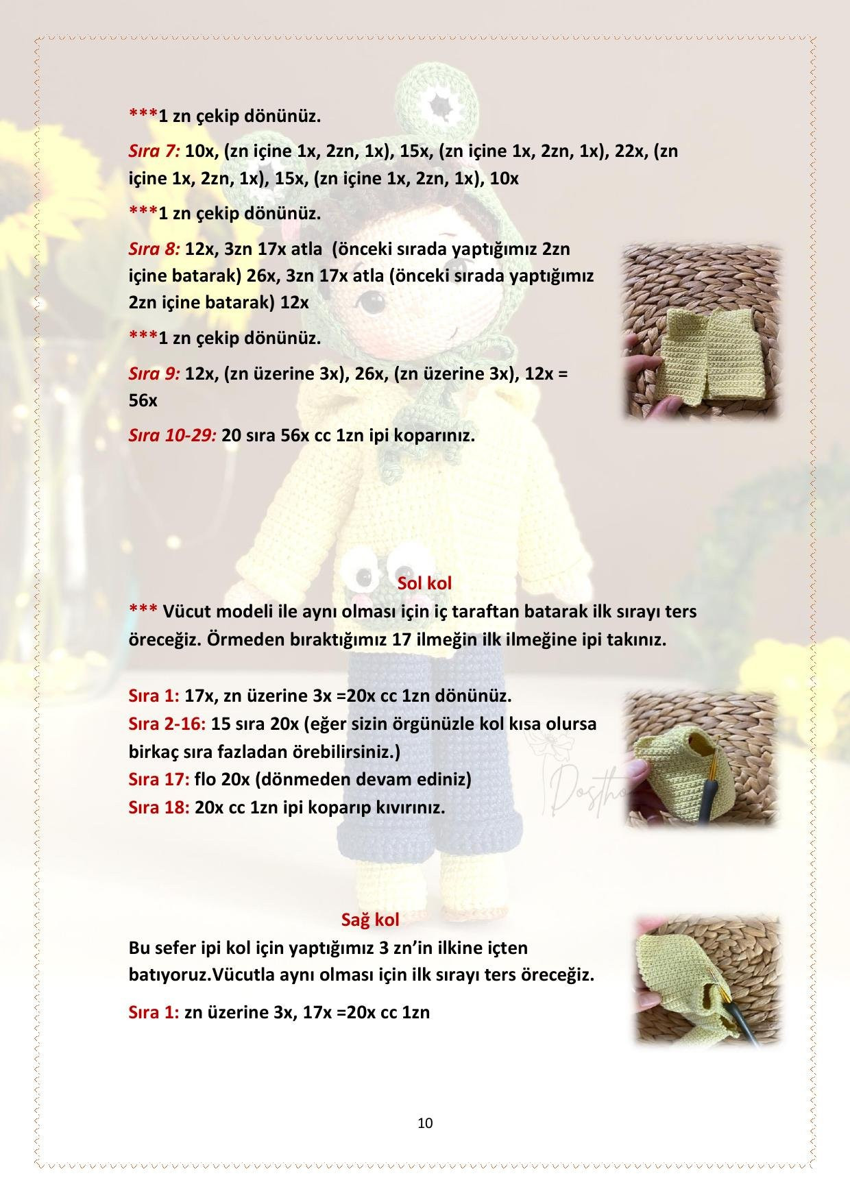 Pamir Bebek Yapılışı - Amigurumi Bébê Crochet Pattern with Frog Hoodie