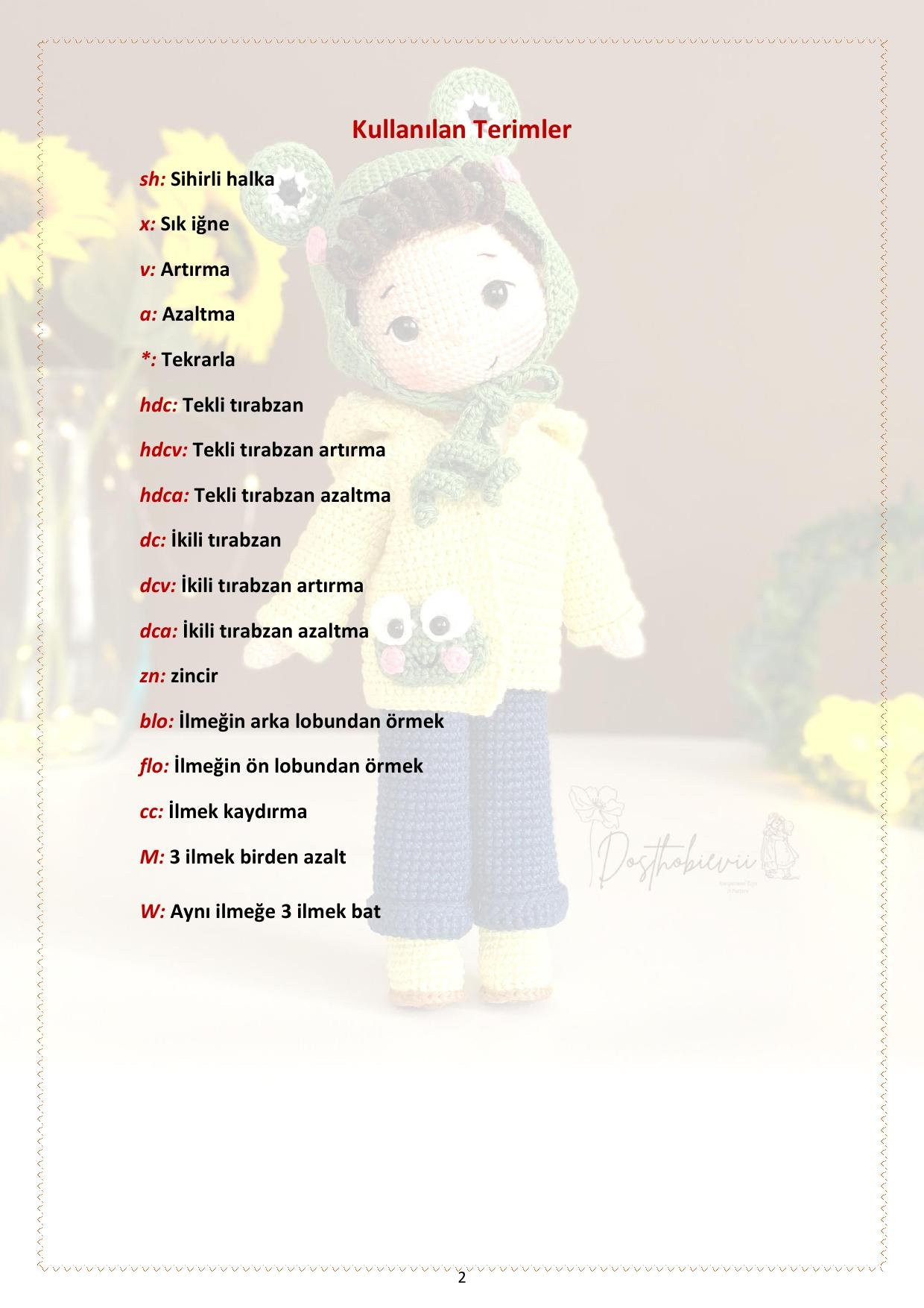 Pamir Bebek Yapılışı - Amigurumi Bébê Crochet Pattern with Frog Hoodie