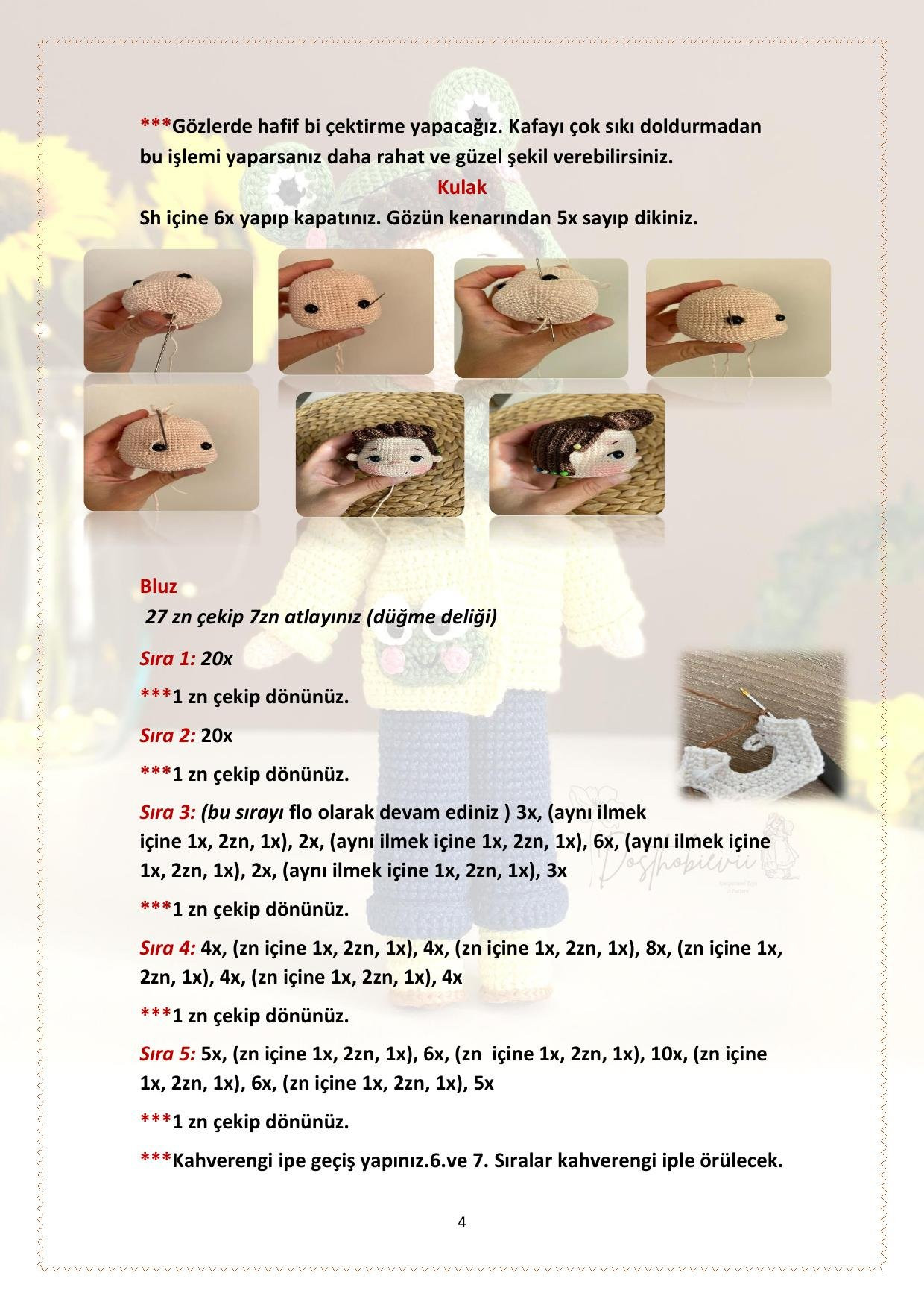 Pamir Bebek Yapılışı - Amigurumi Bébê Crochet Pattern with Frog Hoodie