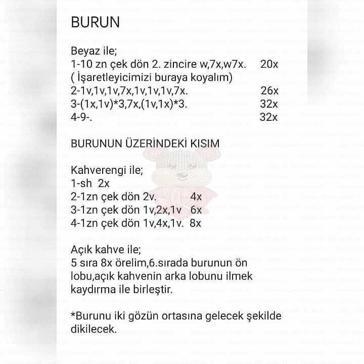 Pantolanlı Aslan Tarifi: Amigurumi Lion with Overalls Pattern