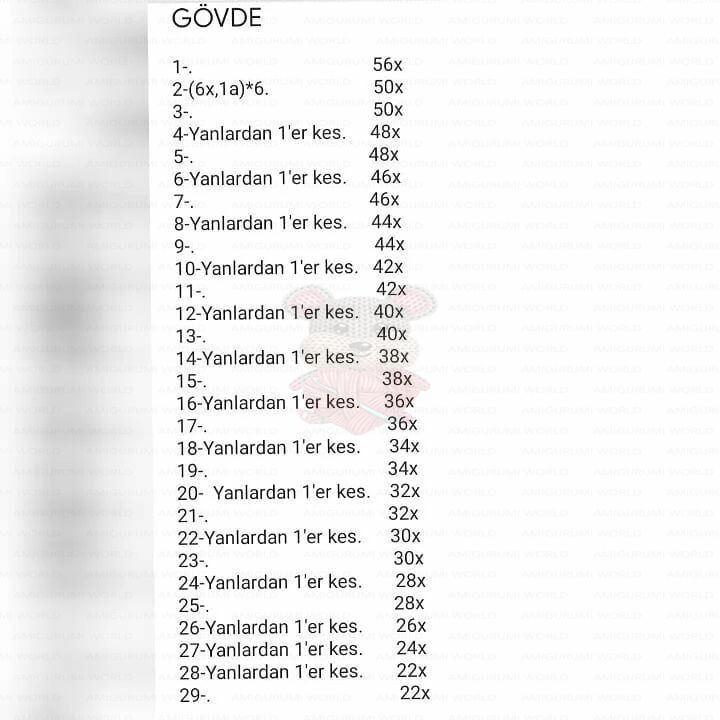 Pantolanlı Aslan Tarifi: Amigurumi Lion with Overalls Pattern