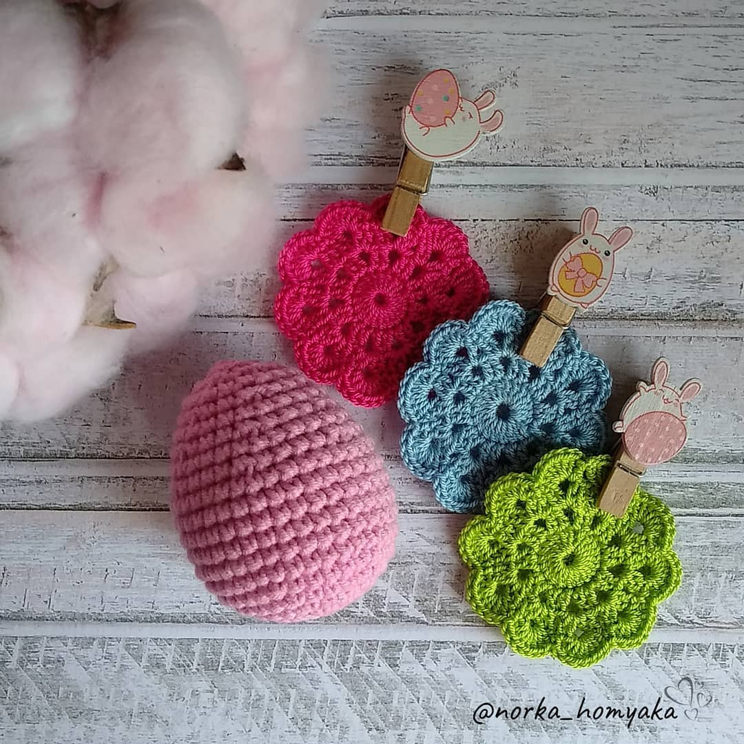 Пасхальные яйца: схема вязания крючком