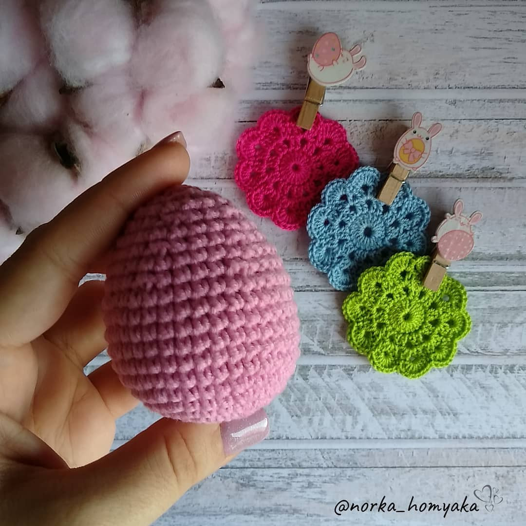 Пасхальные яйца: схема вязания крючком