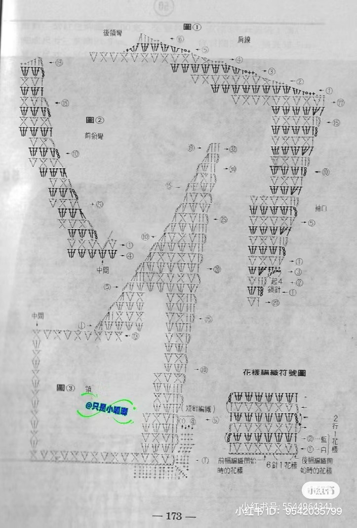 Pastel Color Block Crochet Cardigan with Sailor Collar and Bow - Detailed Stitch Chart Pattern