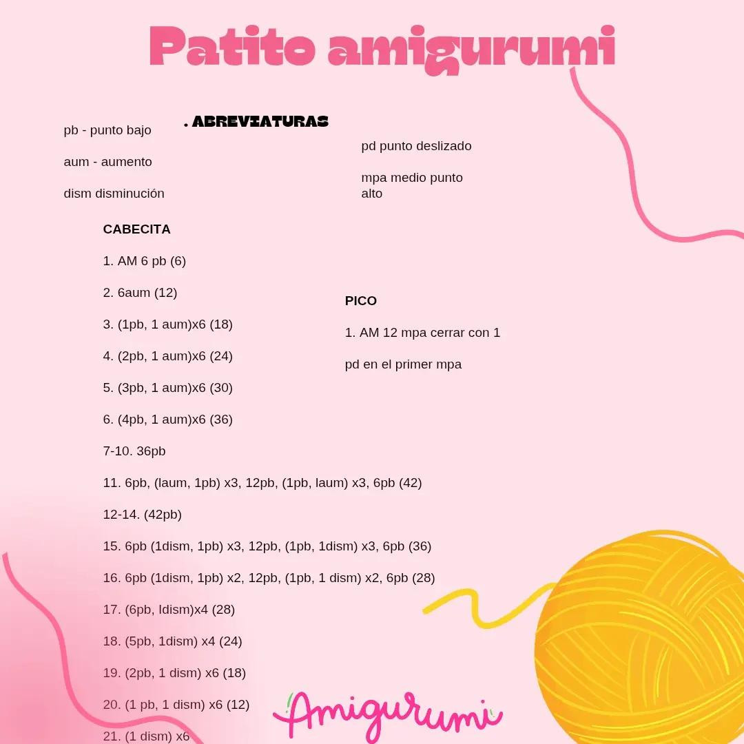 Patito amigurumi amarillo con sombrero marrón