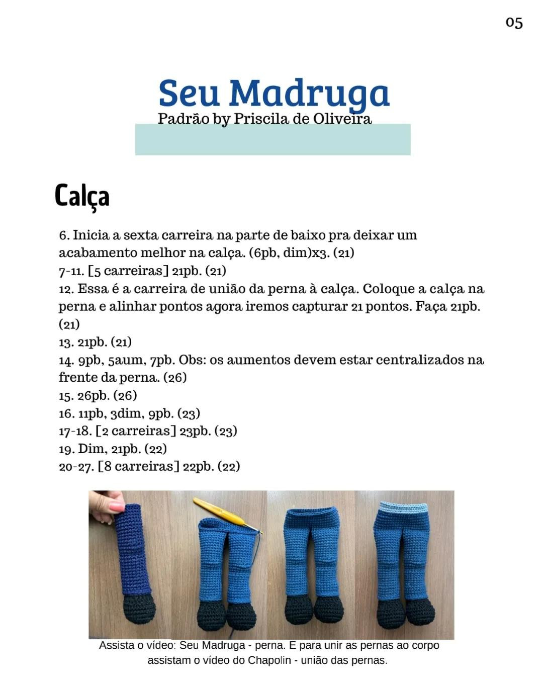 Patrão Seu Madruga - Amigurumi Chaplin