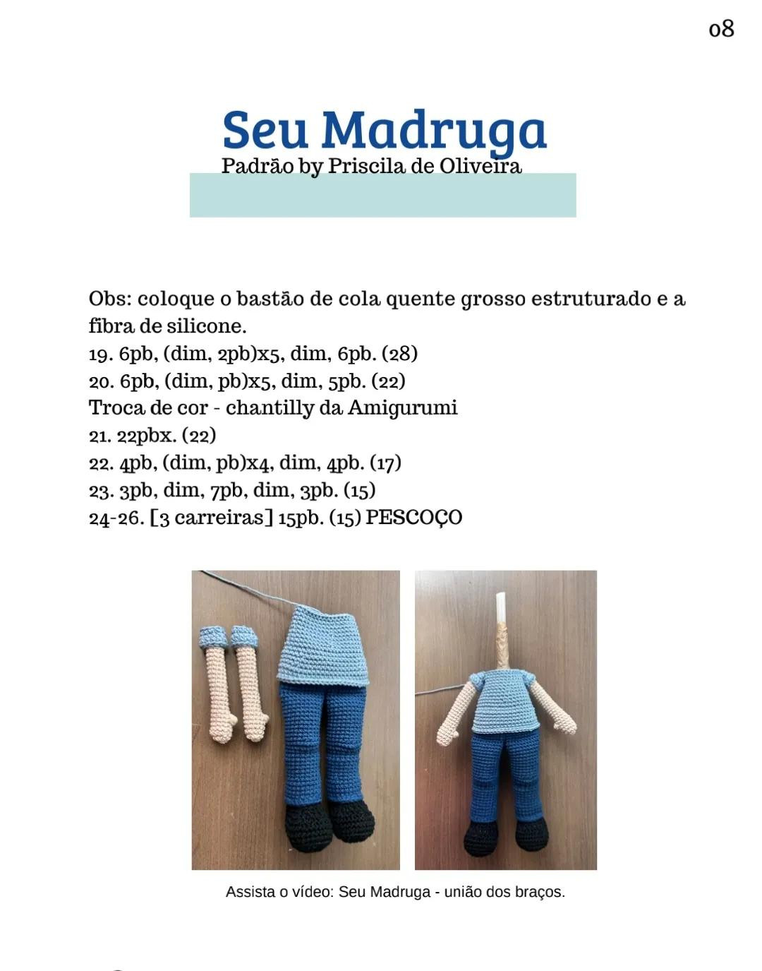 Patrão Seu Madruga - Amigurumi Chaplin