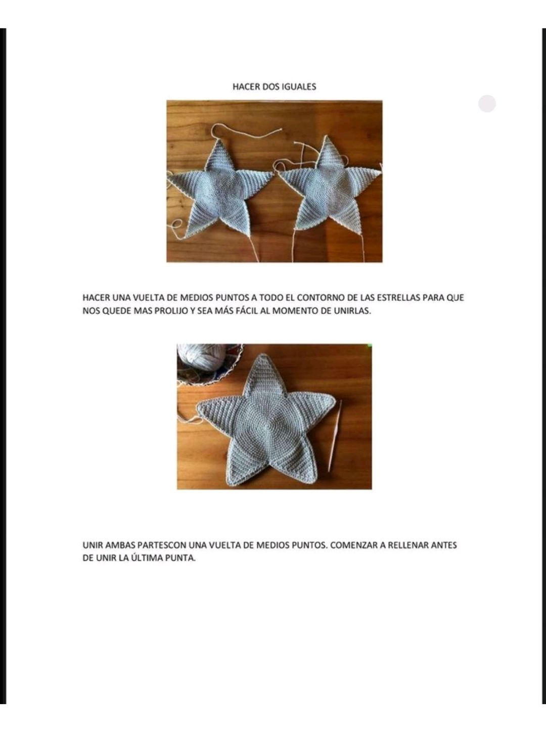 Patrón Almohadón Estrella Crochet