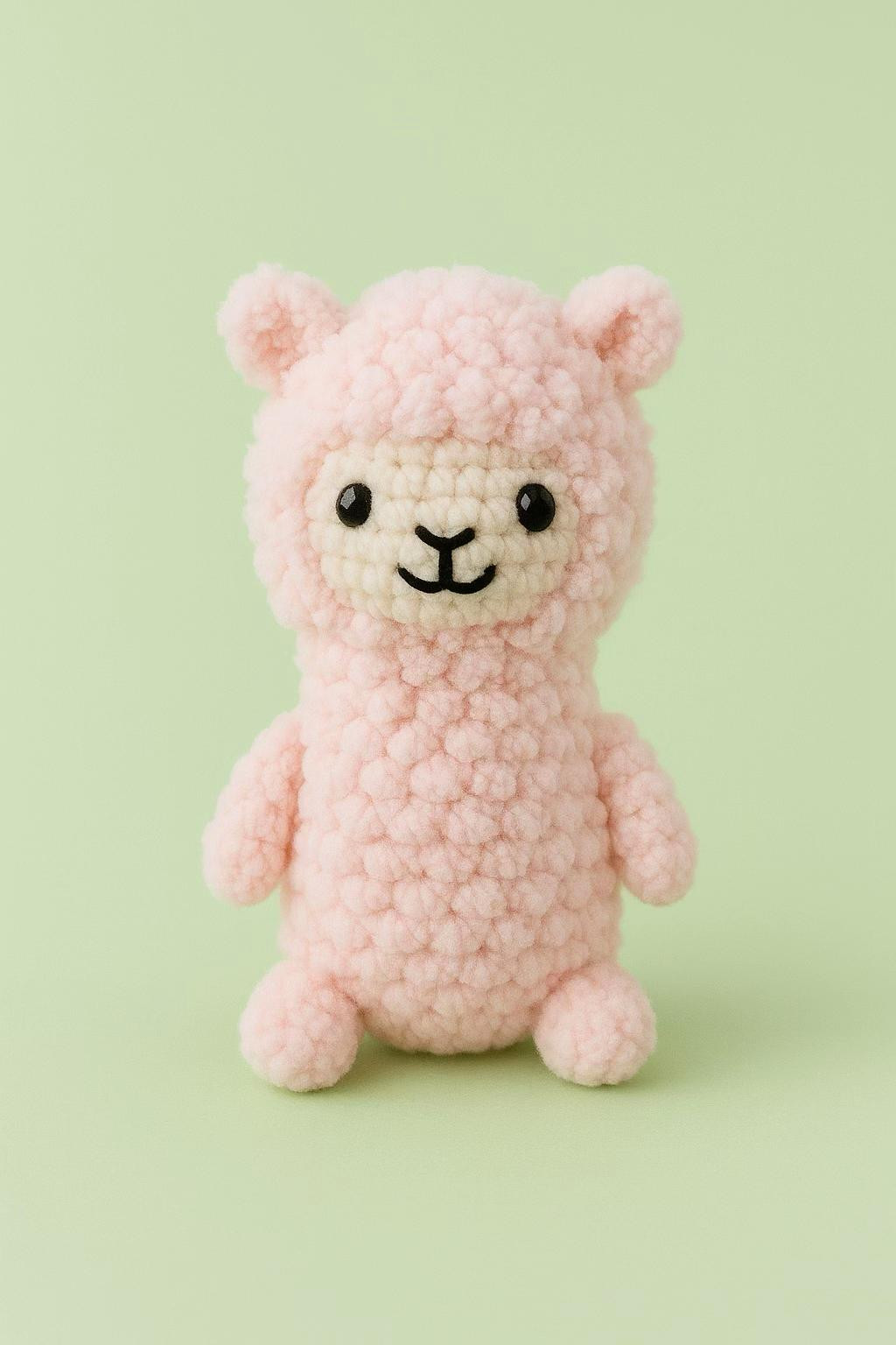 Patrón Alpaca Dulce: Amigurumi Rosa Suave