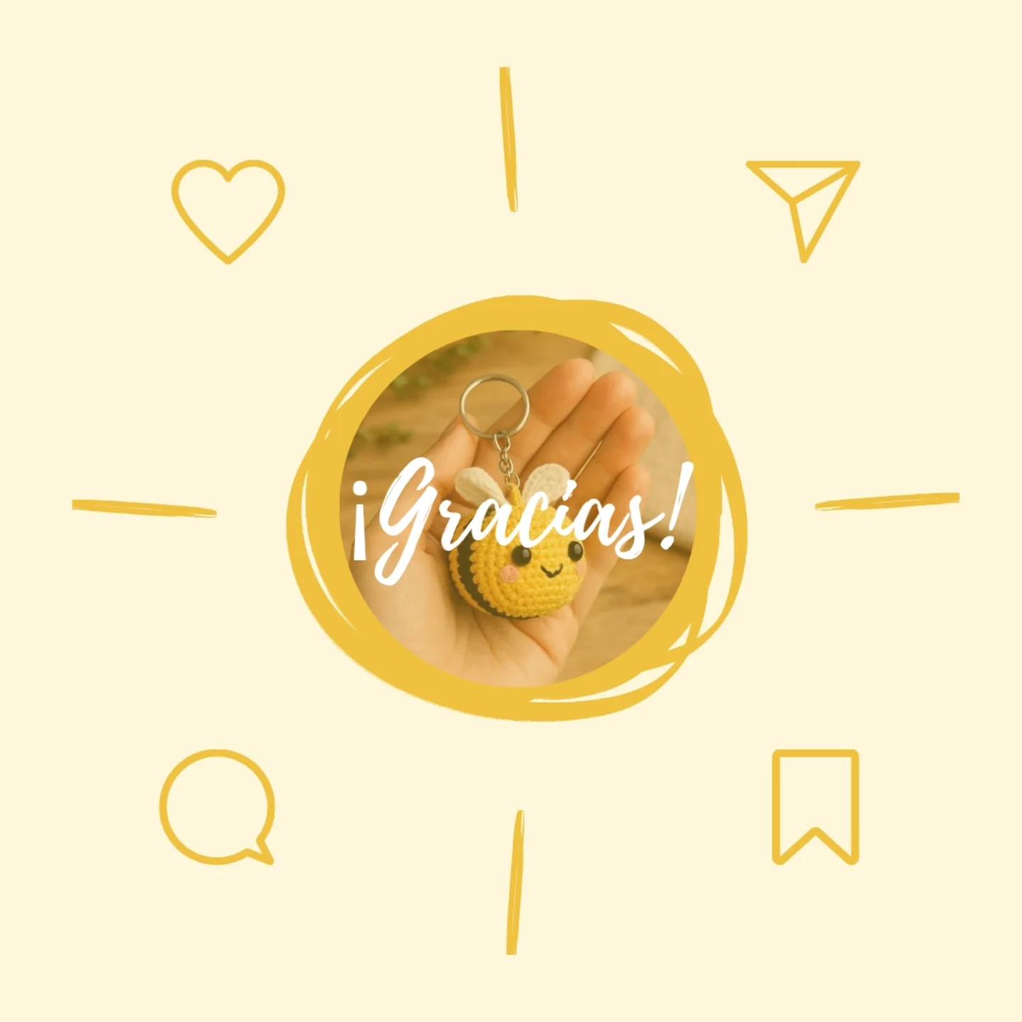 Patrón Amigurumi Abejita Llavero: Guía Paso a Paso para Móc