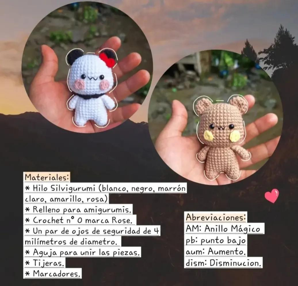 Patrón Amigurumi Bubu y Dudu Gratis