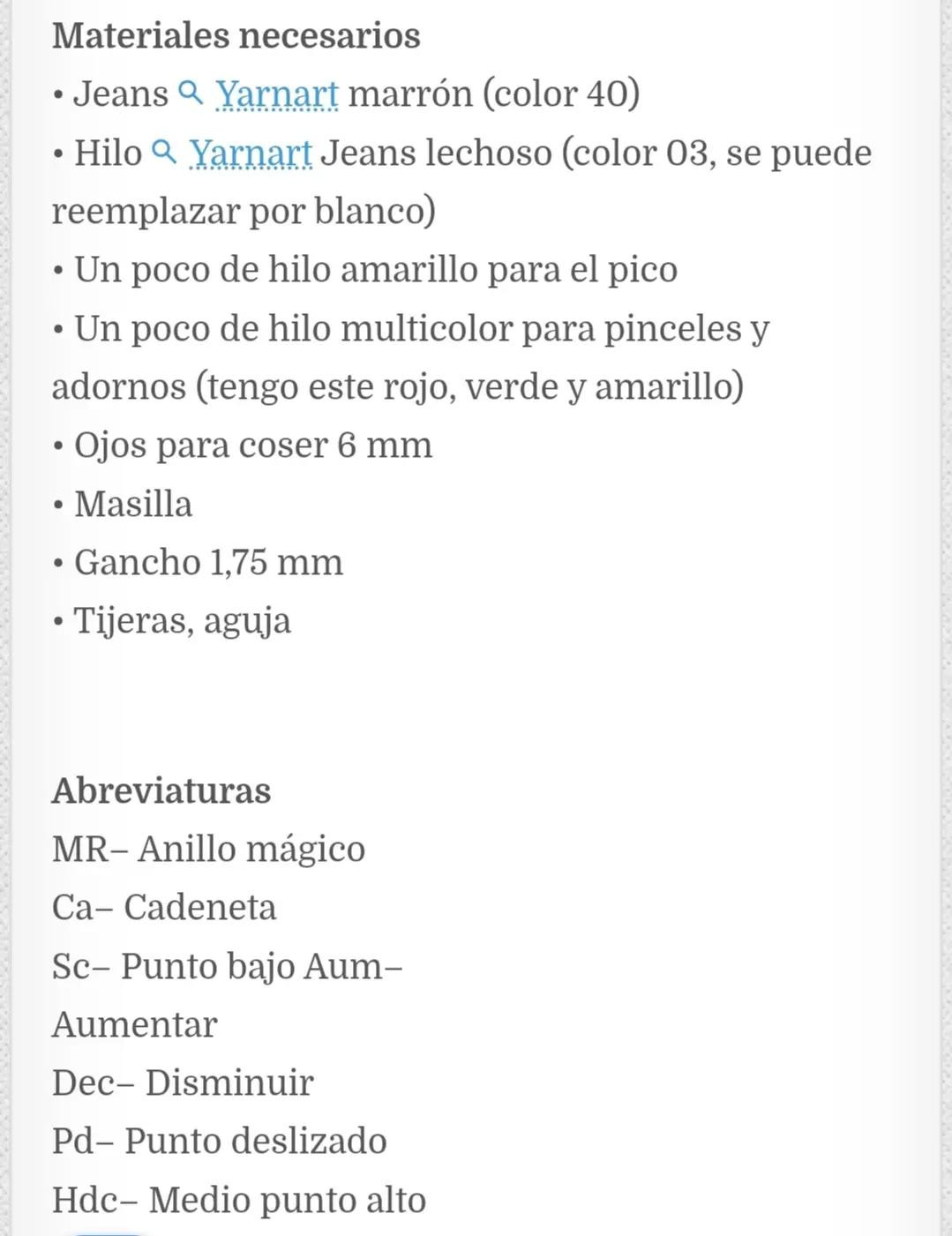 Patrón Amigurumi Búho Donut Gratis: Guía paso a paso con materiales y abreviaturas