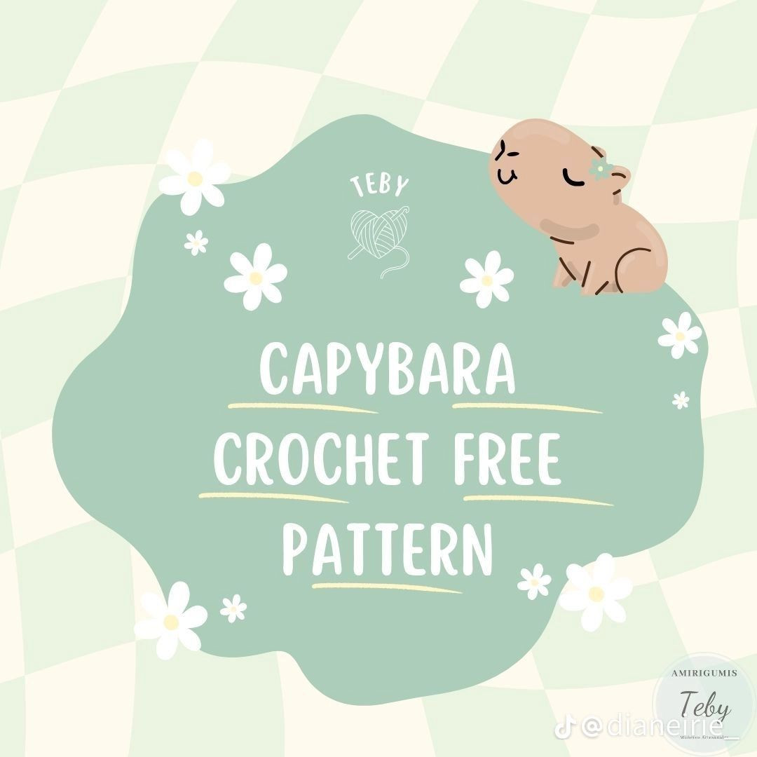 Patron Amigurumi Capibara con Naranja - Tutorial Paso a Paso