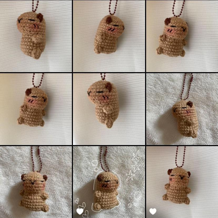Patrón Amigurumi Capybara: Guía de Muestra y Chart Manual