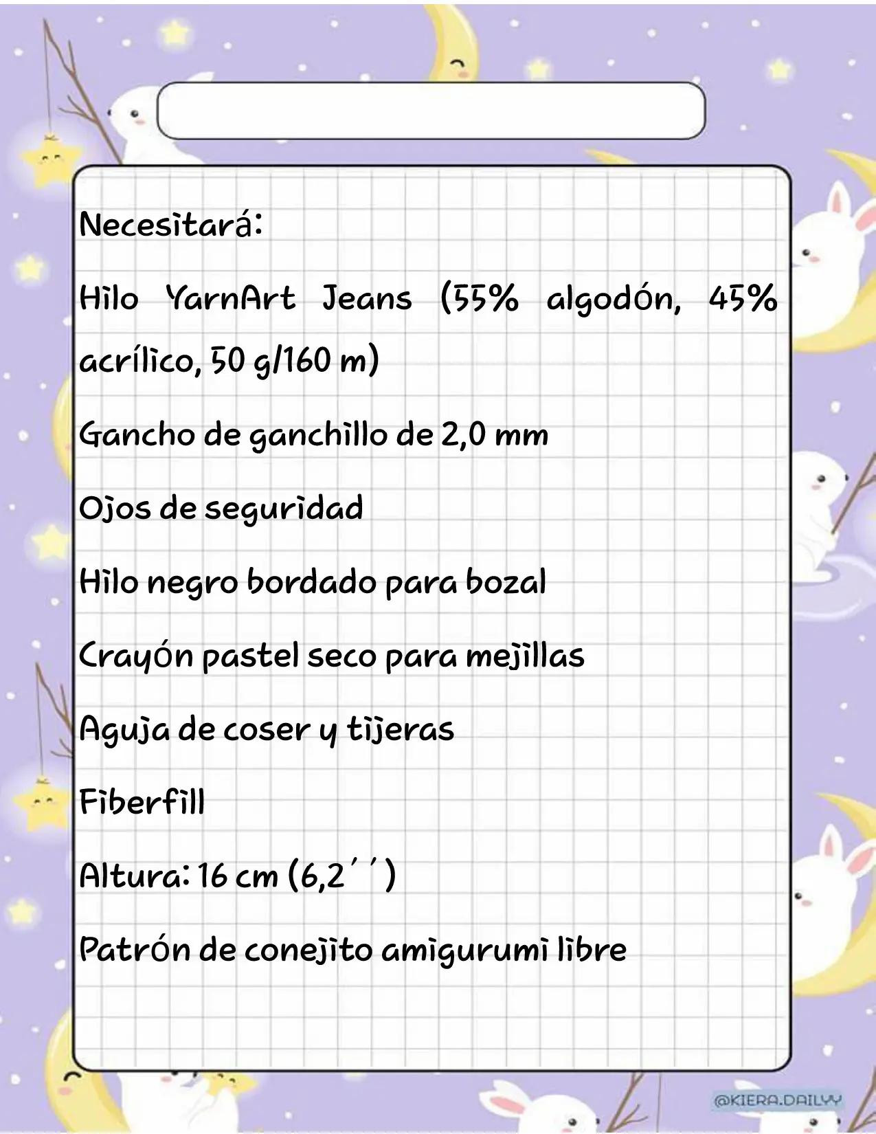 Patrón Amigurumi Coneja Blanca con Vestido Morado y Nudo