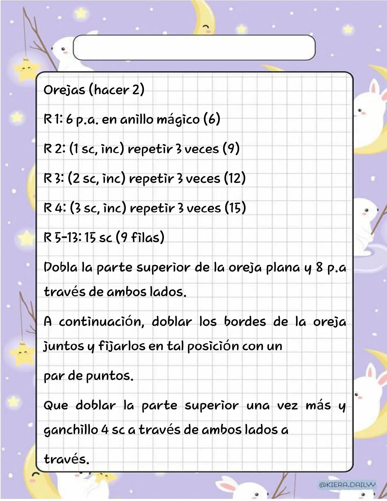 Patrón Amigurumi Coneja Blanca con Vestido Morado y Nudo