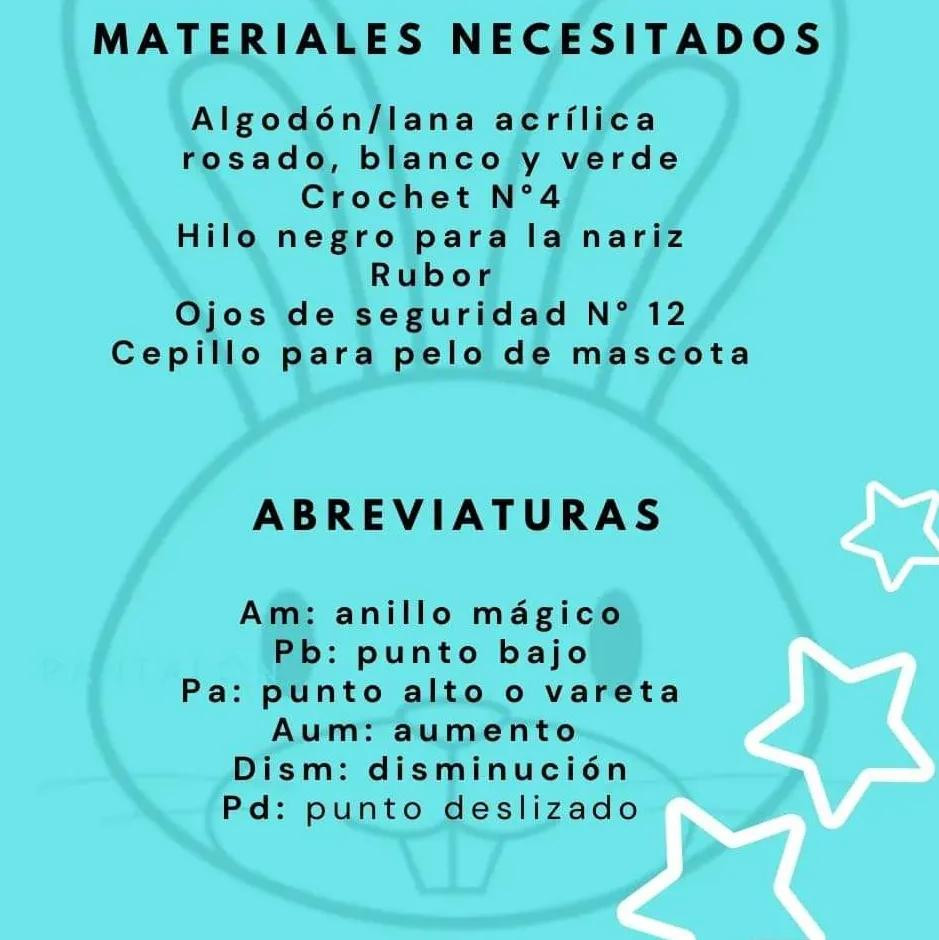 Patrón Amigurumi Conejito Blanco y Verde con Flores