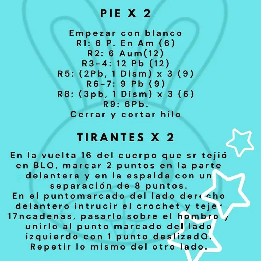 Patrón Amigurumi Conejito Blanco y Verde con Flores