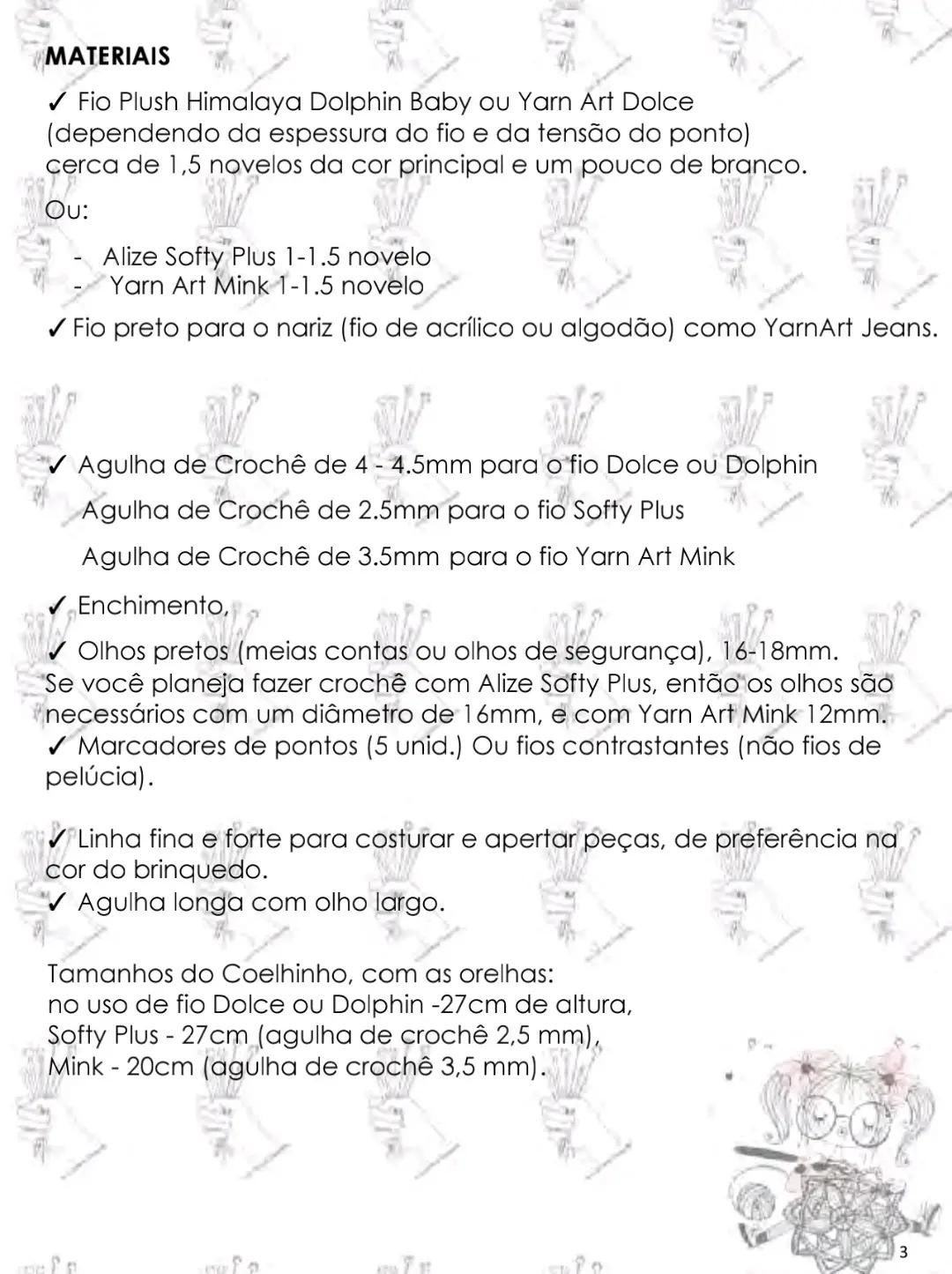 Patrón Amigurumi Conejito Tejido a Crochet con Fio Plush