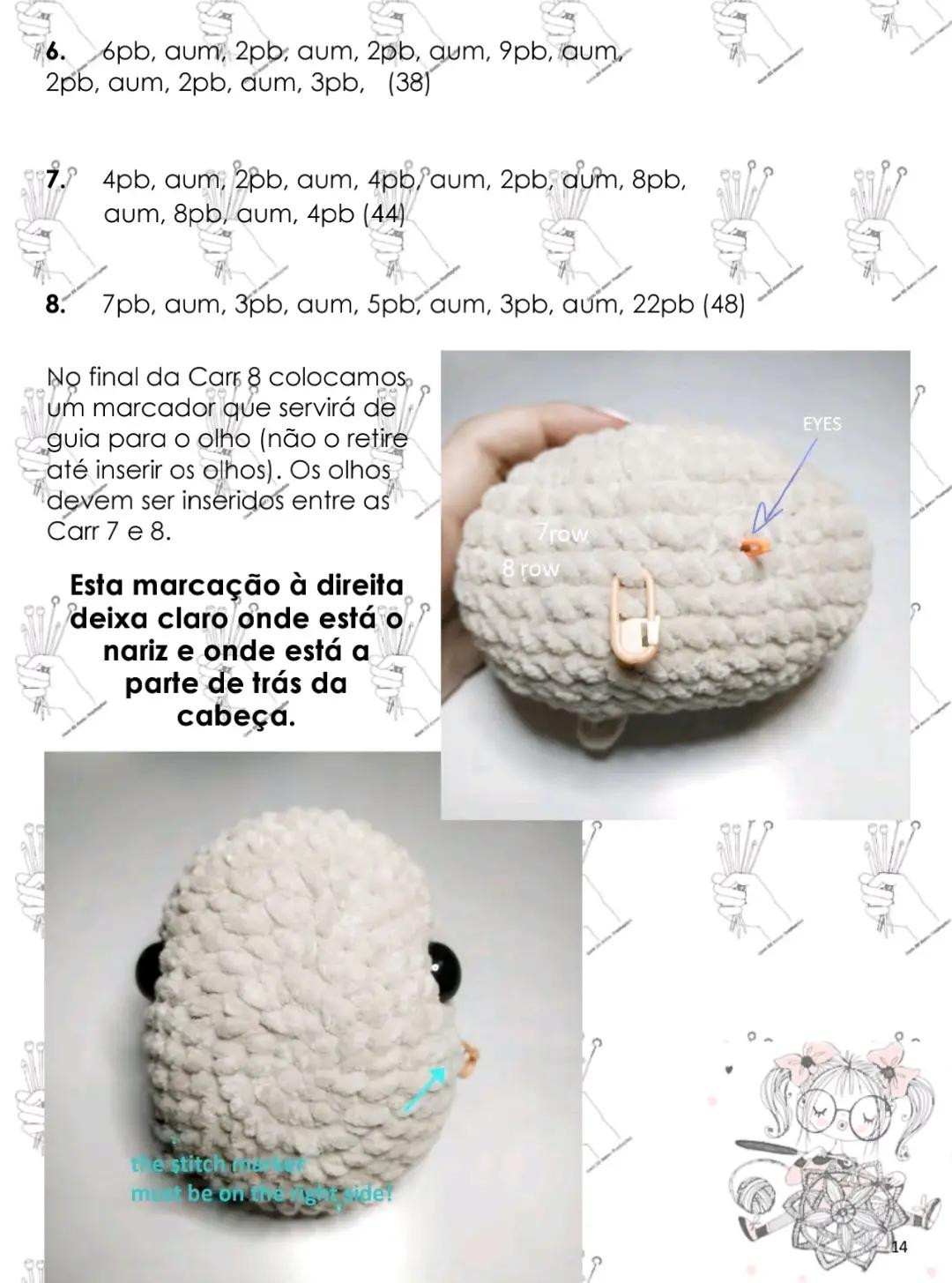 Patrón Amigurumi Conejito Tejido a Crochet con Fio Plush