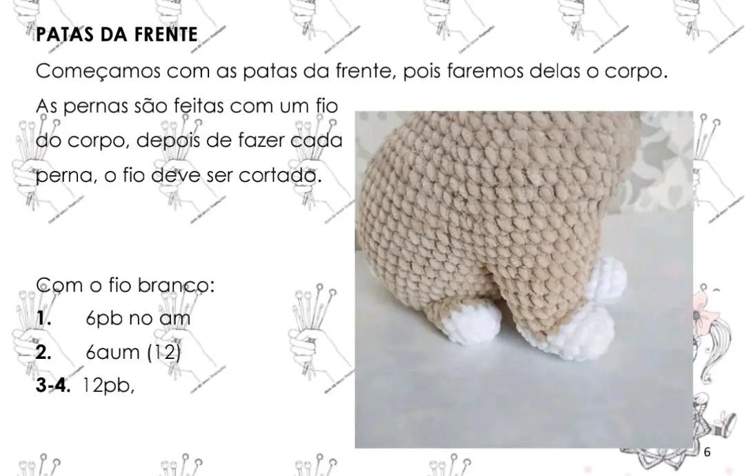 Patrón Amigurumi Conejito Tejido a Crochet con Fio Plush