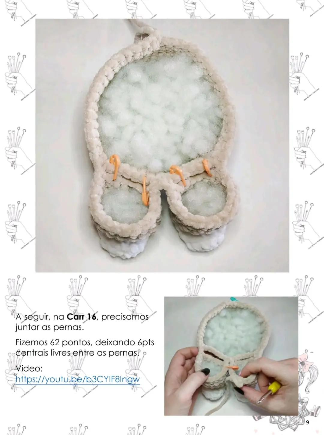 Patrón Amigurumi Conejito Tejido a Crochet con Fio Plush