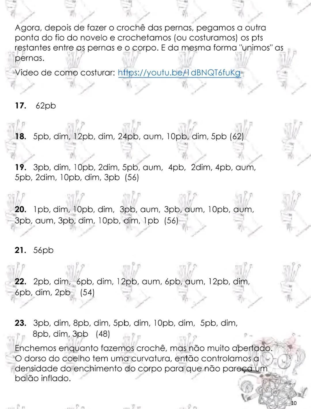 Patrón Amigurumi Conejito Tejido a Crochet con Fio Plush