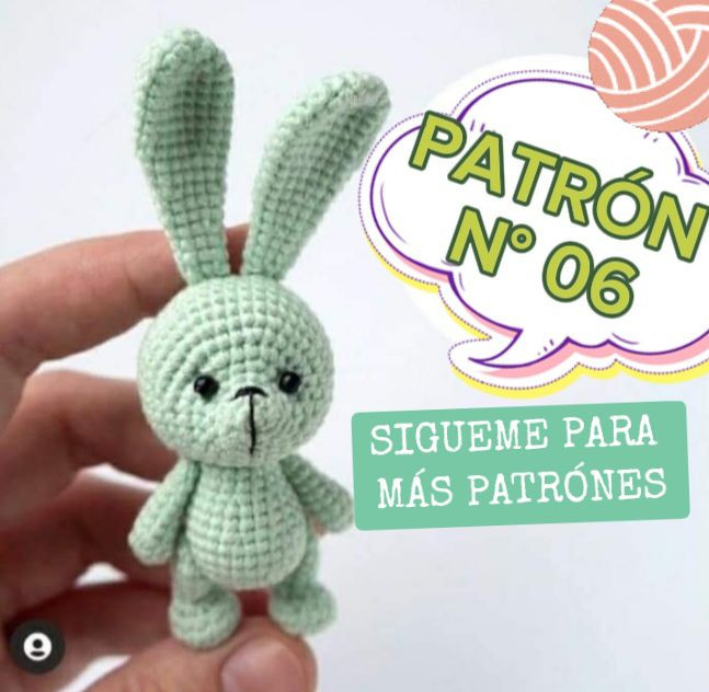 Patrón Amigurumi Conejito Verde: Cabeza y Orejas