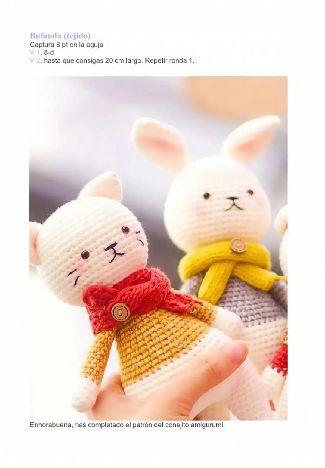 Patrón Amigurumi Conejo Listo Para El Invierno Gratis PDF