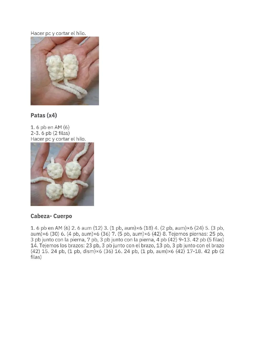 Patrón Amigurumi Conejo Molang PDF Gratis