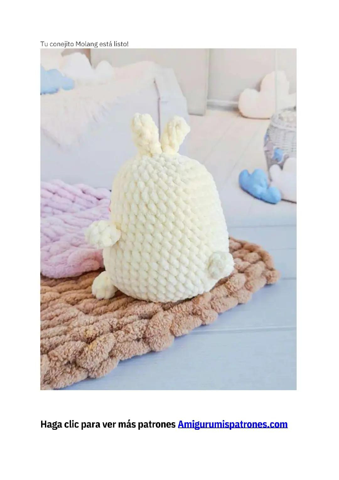 Patrón Amigurumi Conejo Molang PDF Gratis