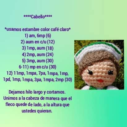 Patrón Amigurumi Enfermera Luz