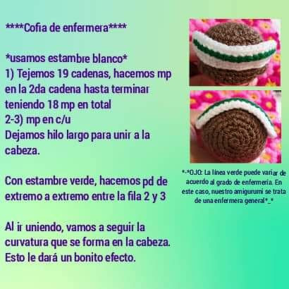 Patrón Amigurumi Enfermera Luz