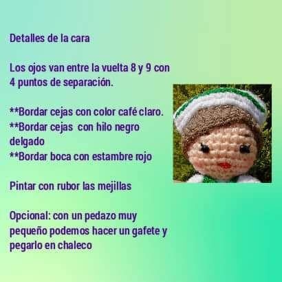 Patrón Amigurumi Enfermera Luz
