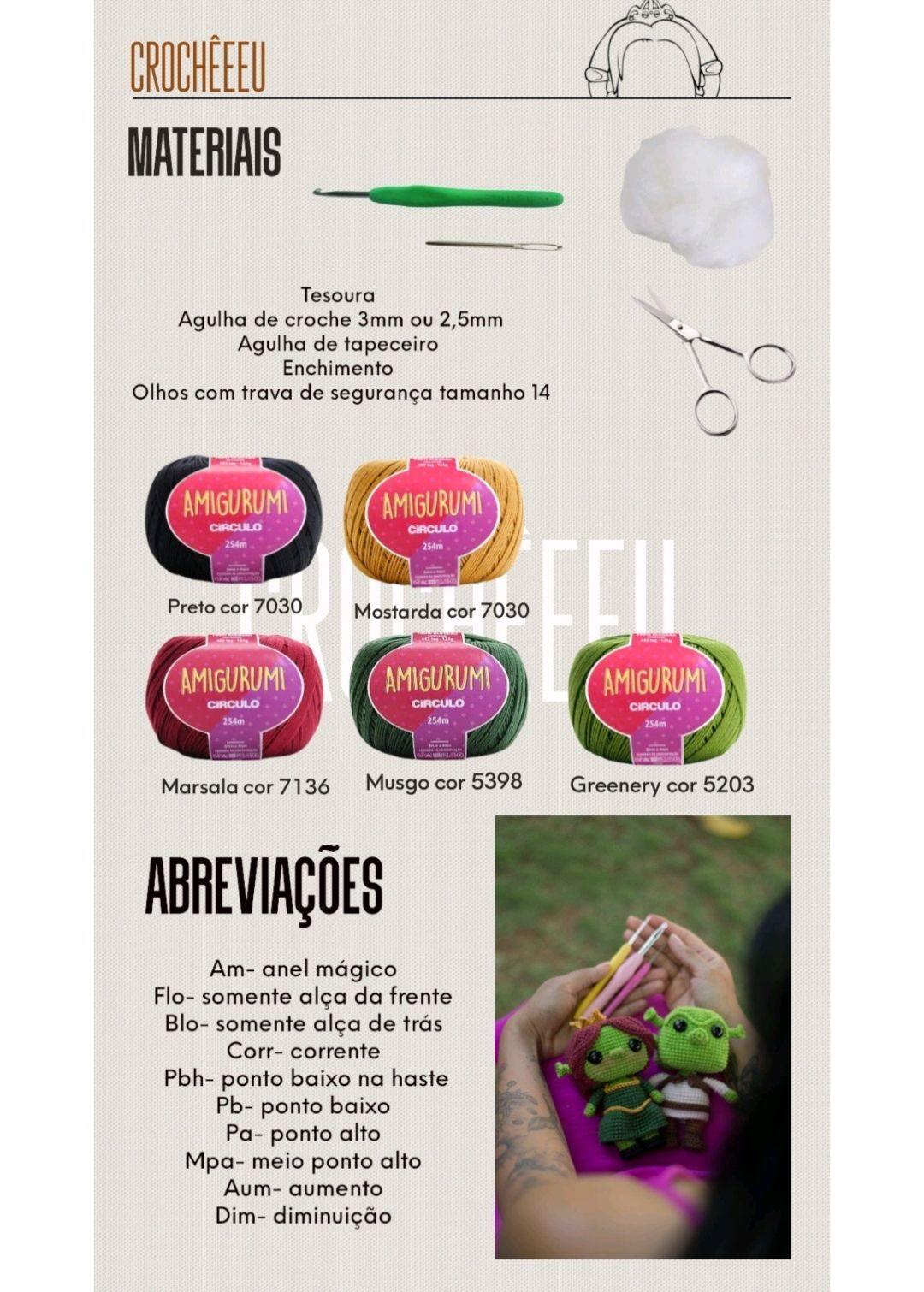 Patrón Amigurumi Fiona Crochet - Tutorial Completo