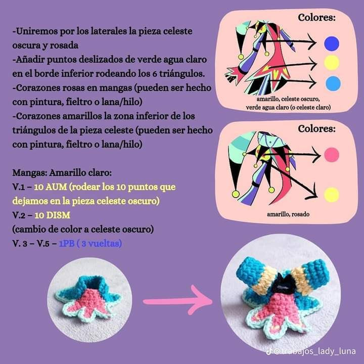 Patrón Amigurumi Fizzarolli Helluva Boss - Tutorial Paso a Paso