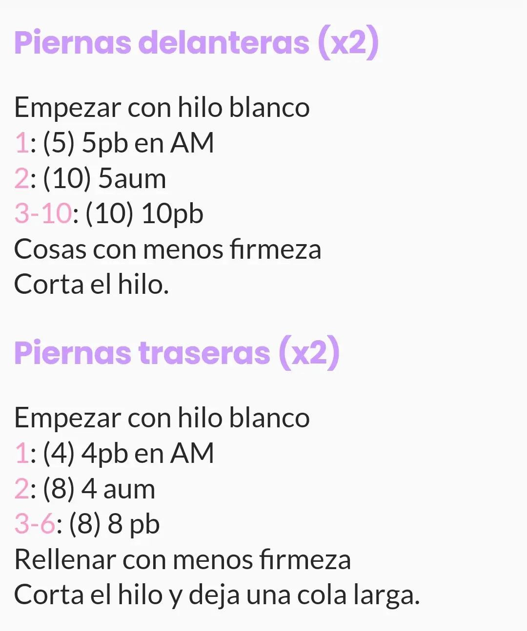 Patrón Amigurumi Gato Blanco Paso a Paso PDF Gratis