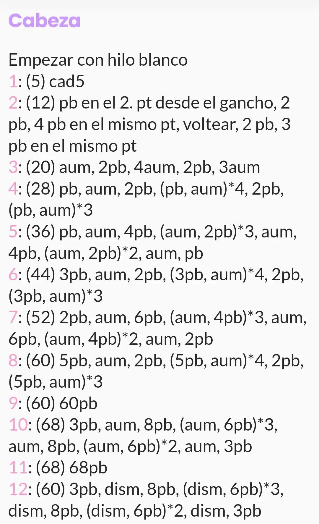 Patrón Amigurumi Gato Blanco Paso a Paso PDF Gratis