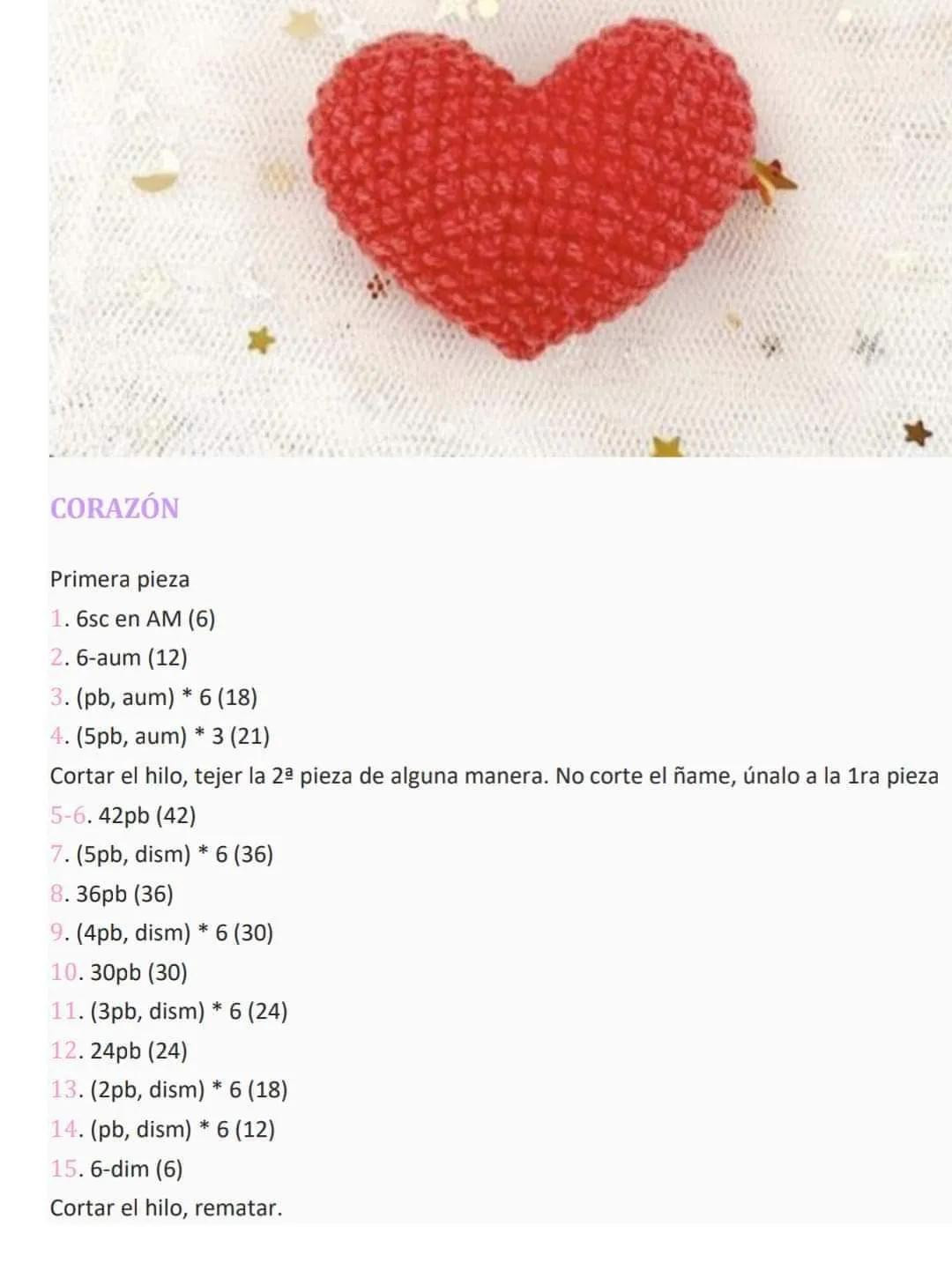 Patrón Amigurumi Gato Blanco y Rosa con Corazón